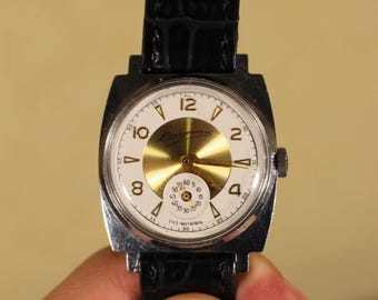 Pobeda Sputnik Men's Wristwatch Vintage USSR