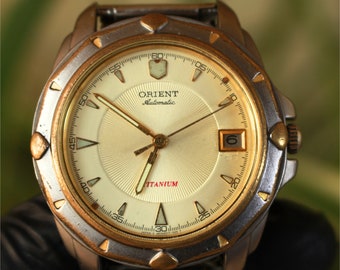 Buy RARE Orient Titanium Golden Autonatic 21 Jewels Online in