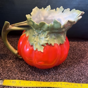 Royal Bayreuth Bavaria Pumpkin Creamer Glazed Porcelain