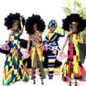 Hermosa muñeca afroamericana de vinilo de 12,5 pulgadas Boll