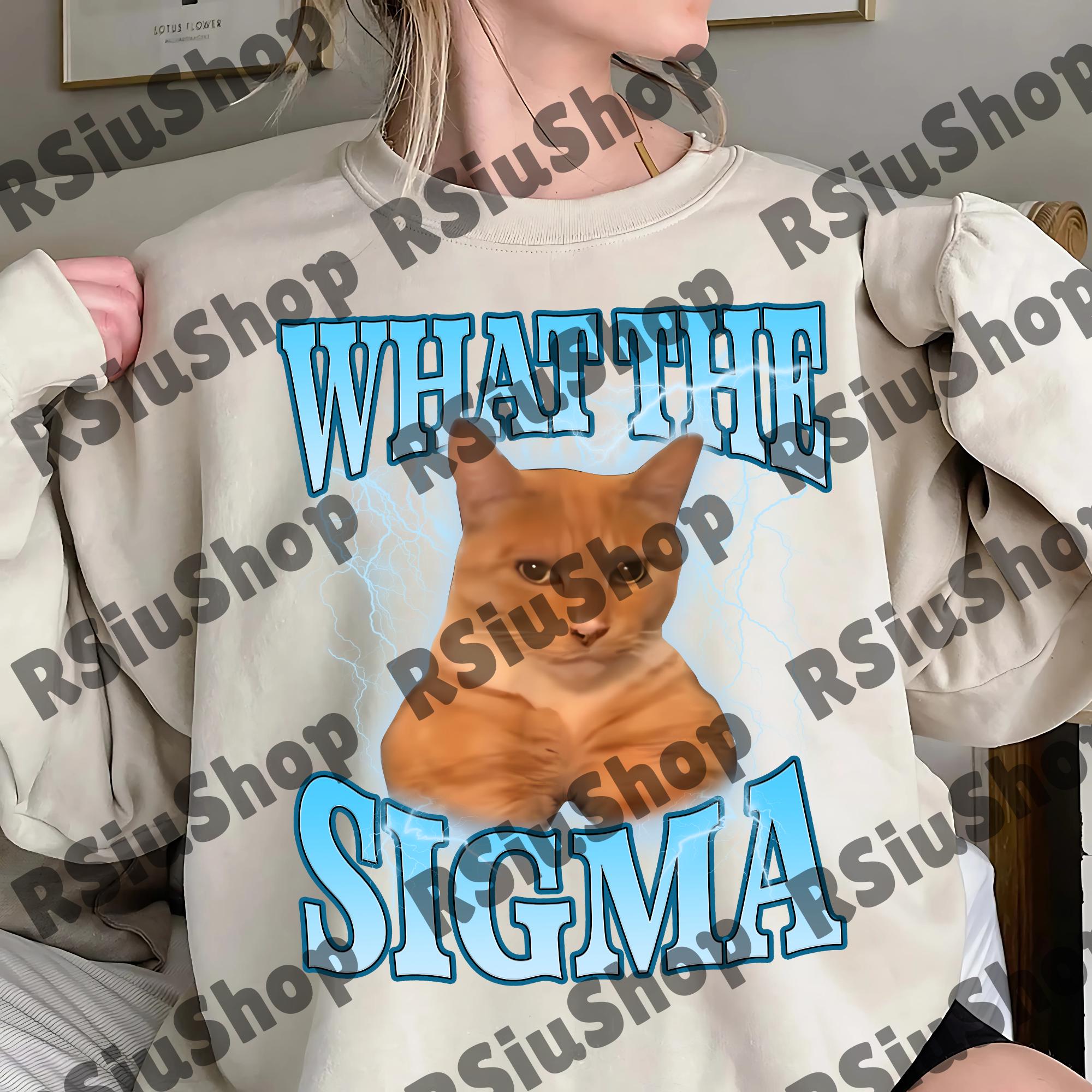 What the Sigma Cat Digital Download, Funny Sublimation, Parody PNG ...