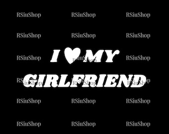 I Love My Cougar Girlfriend Svg Png, Valentine Svg, I Love My Girlfriend Shirt, Valentine's Day Svg,I Heart My Cougar Svg,Funny Gift for Him