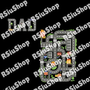 パパの車マッサージ PNG、パパの車トラックインスタントデジタル、レーストラックファミリークリップアート、パパの背中で遊ぶ車デジタル、父の日PNG