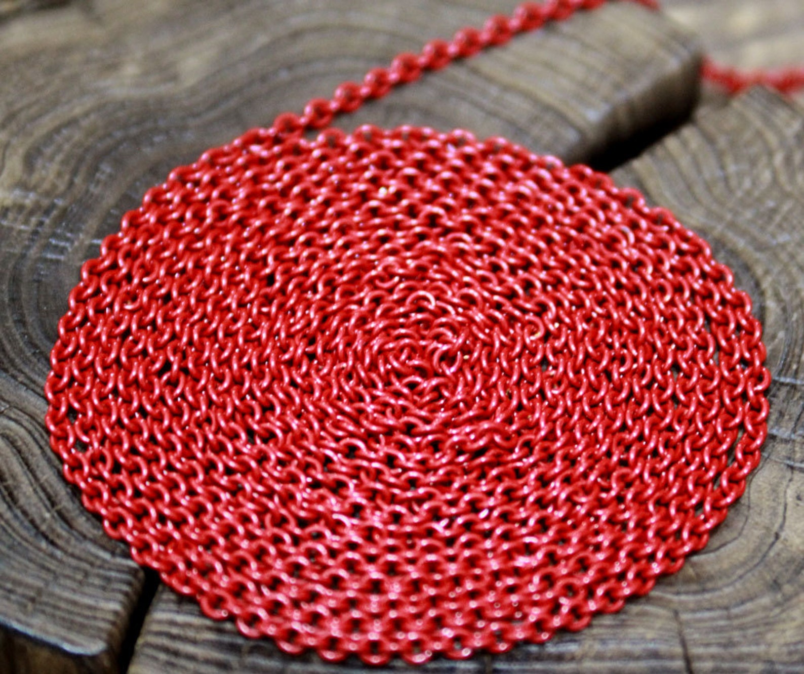 Red Chain - Etsy