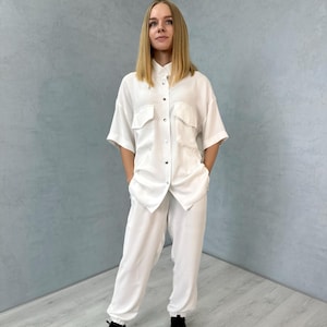Modern Uniform for Salon, Esthetician Uniform of Shirts and Pants, Barbers Uniform Set, Trendy Uniform for Staff, Suit for Workers and Nurse