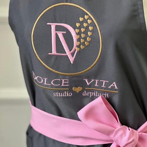Hair Stylist Apron with Pockets, Long Waterproof Hairdressing Apron for Salon, Professional Workwear for Barber, Gift for Hairstylist