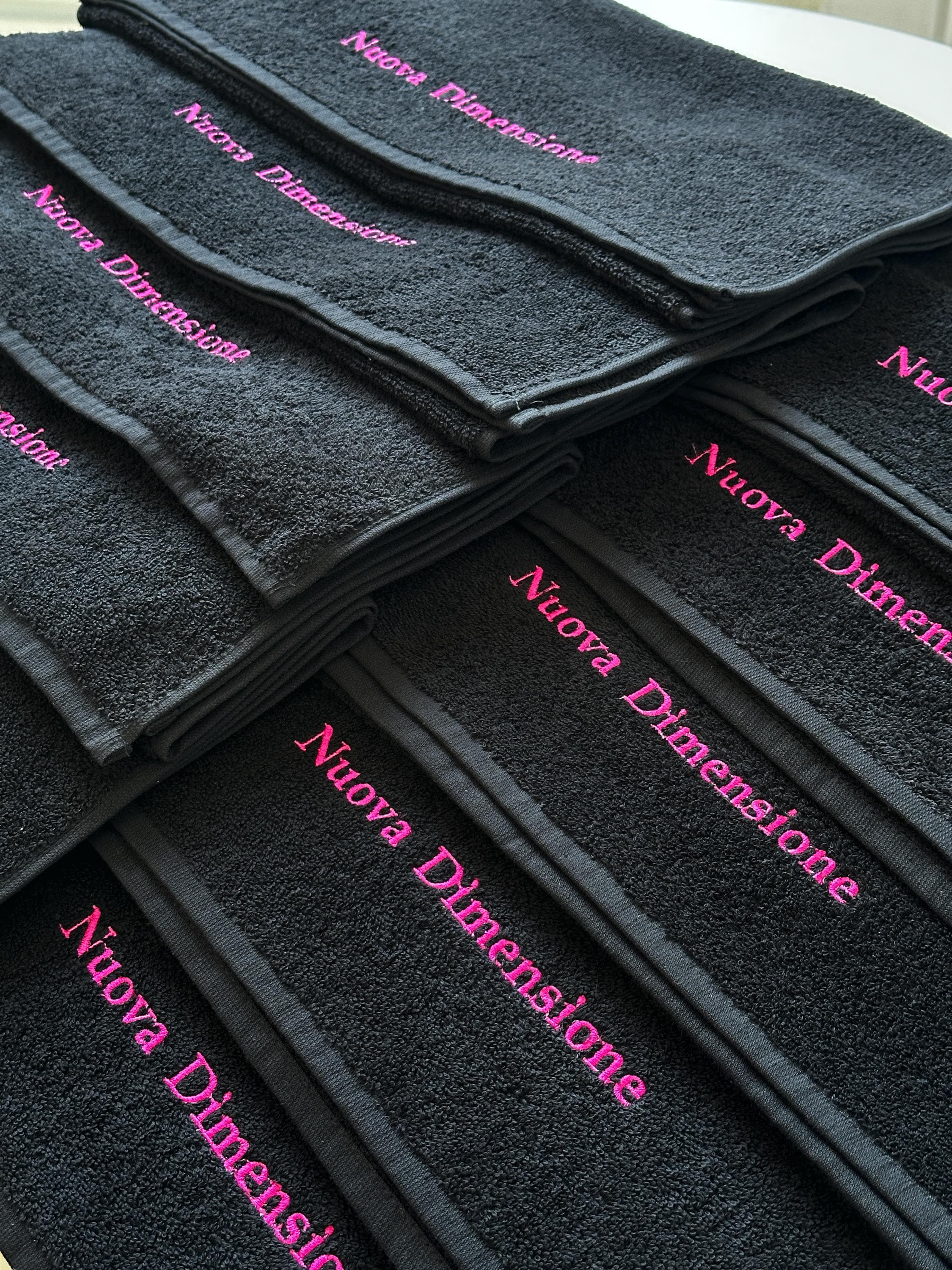 Custom Salon Towels Set with Logo, Personalized Embroidered Spa Towels, Branding Towels for Hairdresser or Barber, Cotton Towels with Text