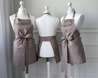 Individuell gestaltbare Friseurschürze mit gesticktem Namen oder Logo, personalisierte Arbeitskleidung für Friseursalons, praktisches Geschenk für Friseure und Stylisten