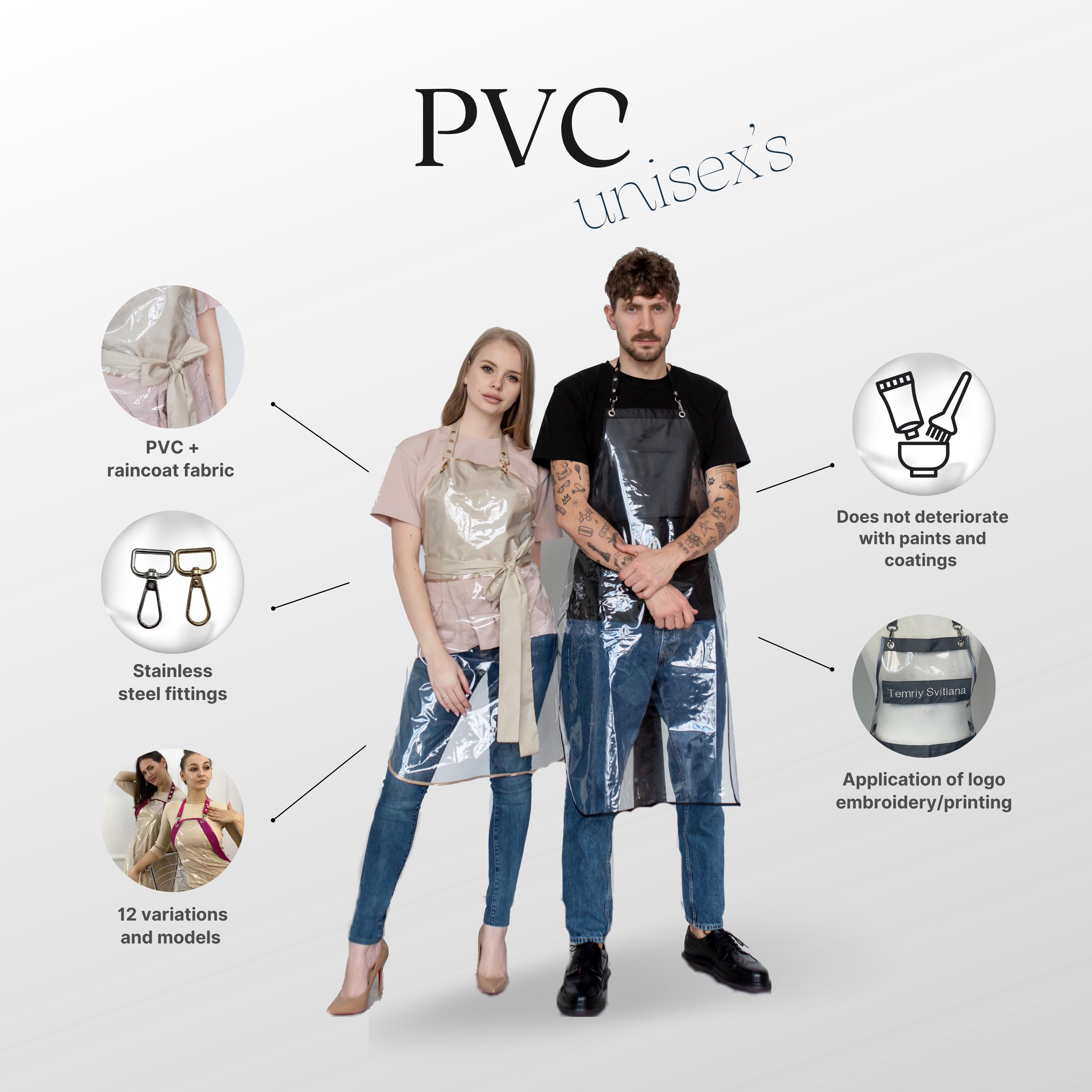 PERFEHAIR Friseurschürze Wasserdicht – Mit 4 Taschen, PU-beschichtet | Für Friseure, Hundesalon, Beauty & Haushalt