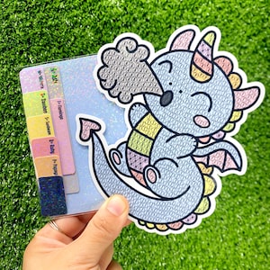 Pintura de Dragoncorn por pegatinas Color por números Pintura de arte de diamantes Kit de calcomanías para hacer uno mismo Rompecabezas de manualidades con purpurina holográfica Taladros de píxeles interactivos Unicornio