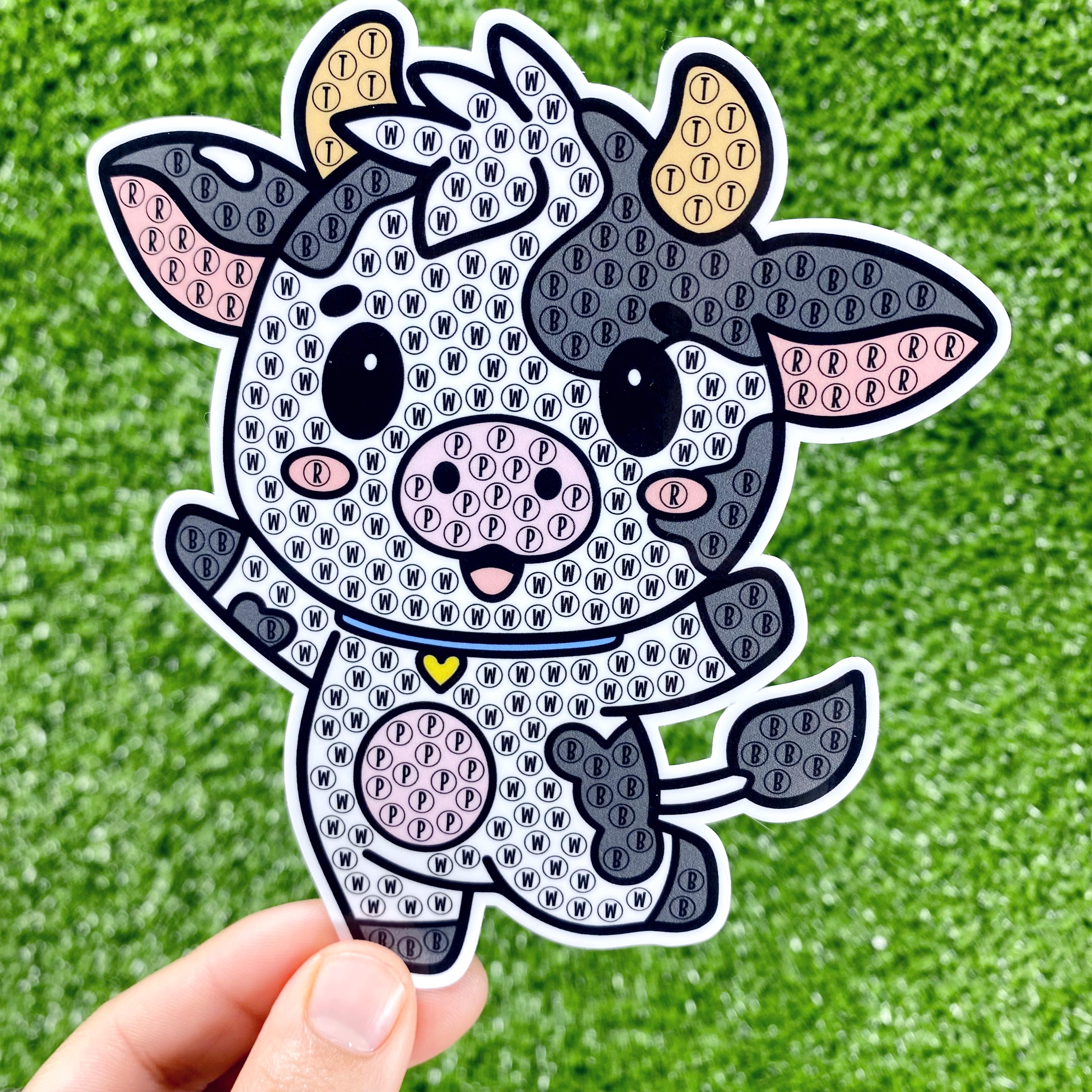 Paint By Sticker Math Mooco Cow Paint by Stickers Color by Numbers Diamond Art Painting DIY ...