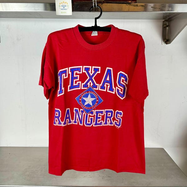 Camiseta grande de béisbol de los Texas Rangers de 1994 de la MLB, camiseta de béisbol vintage, camiseta de los Texas Rangers, camiseta deportiva vintage, camiseta de la MLB