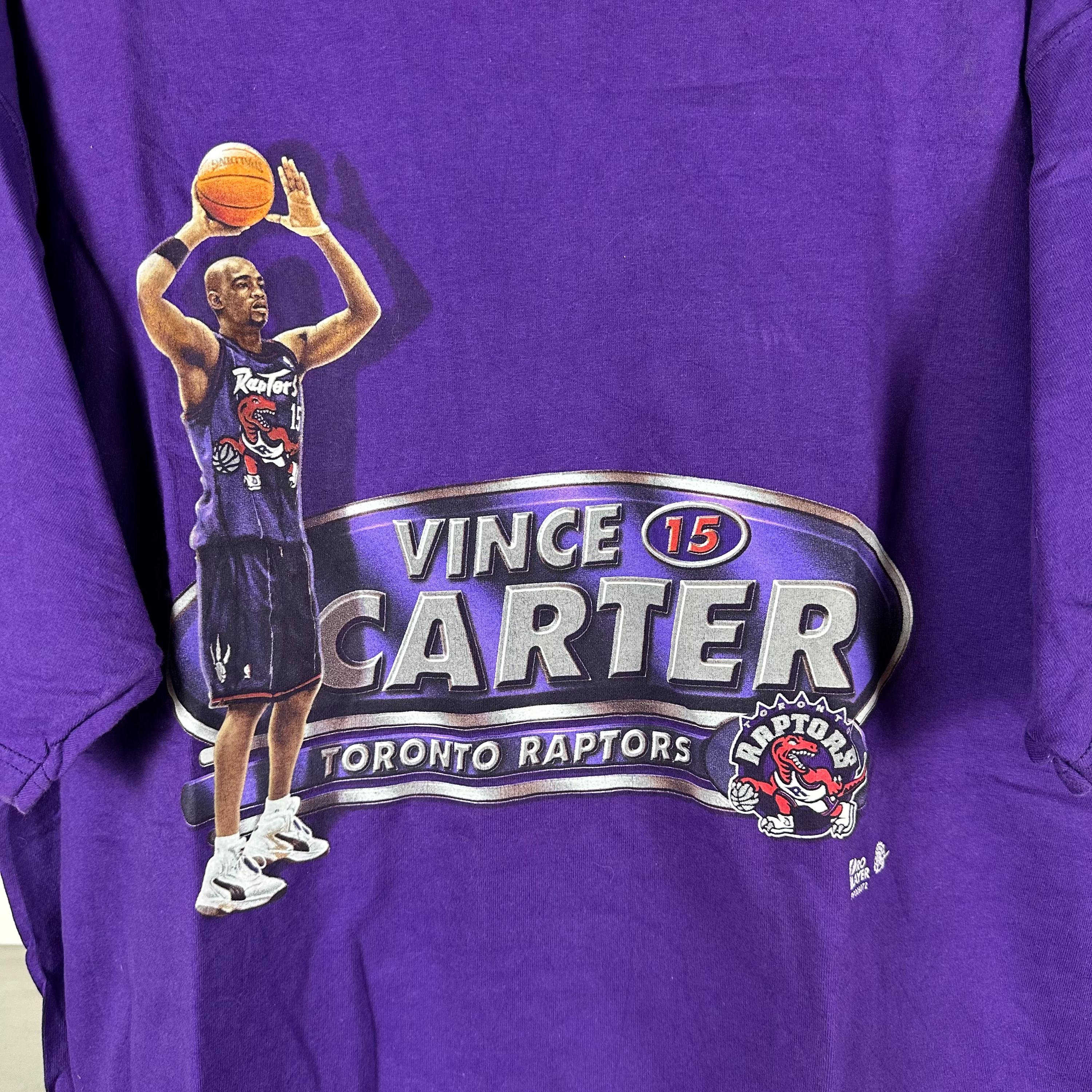 2000s Raptors Logo Vintage 2000s Vince Carter Toronto Raptors NBA 2XL Pro Player T-shirt ...
