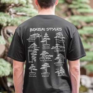 Bonsai Shirt, Styles Of Bonsai T-Shirt, Japanese Bonsai Art Lover Gift, Wabi Sabi Shirt, Bonsai Tree Gifts, Unisex Bonsai Clothing