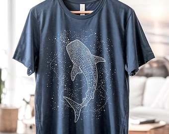 Whale Shark Shirt, Unisex Summer Beach T-shirt For Women Men, Marine Biologist Gift, Ocean Lover Tee, Sealife Aesthetic Tshirt, Sea Animal