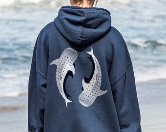 Whale Shark Hoodie For Ocean Lovers Sweatshirt Gift For Marine Biologist And Scuba Divers Sea Life Coastal Unisex Hoodie For Women and Men