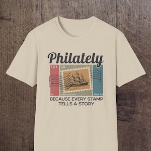 Philately T-Shirt, Stamp Collector Gift, Postal Stamp T Shirt