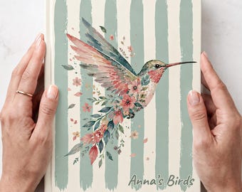 Diário de Observação de Pássaros Personalizado, Caderno de Desenho, Esboço, Anotações de Campo sobre Vida Selvagem, Caminhada na Natureza, Presentes para Observadores de Pássaros