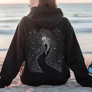 Whale Shark Hoodie For Ocean Lovers Gift  For Diving Girl Zip Up Hooded Sweatshirt Coconut Beachy Girl Hoodie Sea Animals Shirt Diving Lover