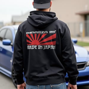 Subaru Impreza STI Hoodie, JDM Sweatshirt, Japanese Car Culture Lover Gift, Subie lover Sweater, Jdm Streetwear, Unisex JDM Sweater Wrx