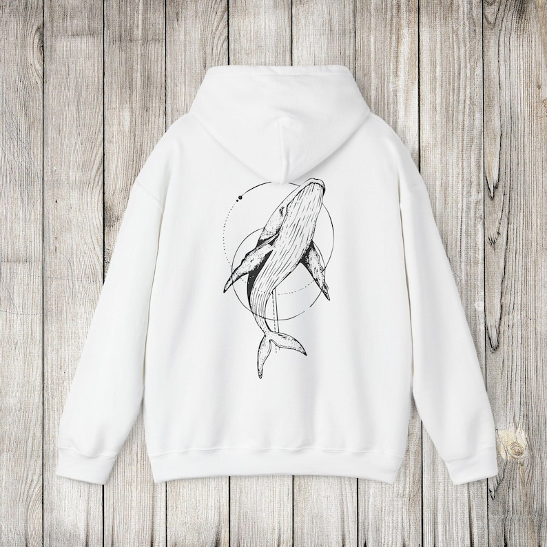 Wal Hoodie Ozean-Liebhaber-Geschenk für Sea Life Diving Girl Sweatshirt Zip Up Hoodie Kokosnuss Mädchen Geburtstagsgeschenk Beachy Pullover für Walliebhaber White