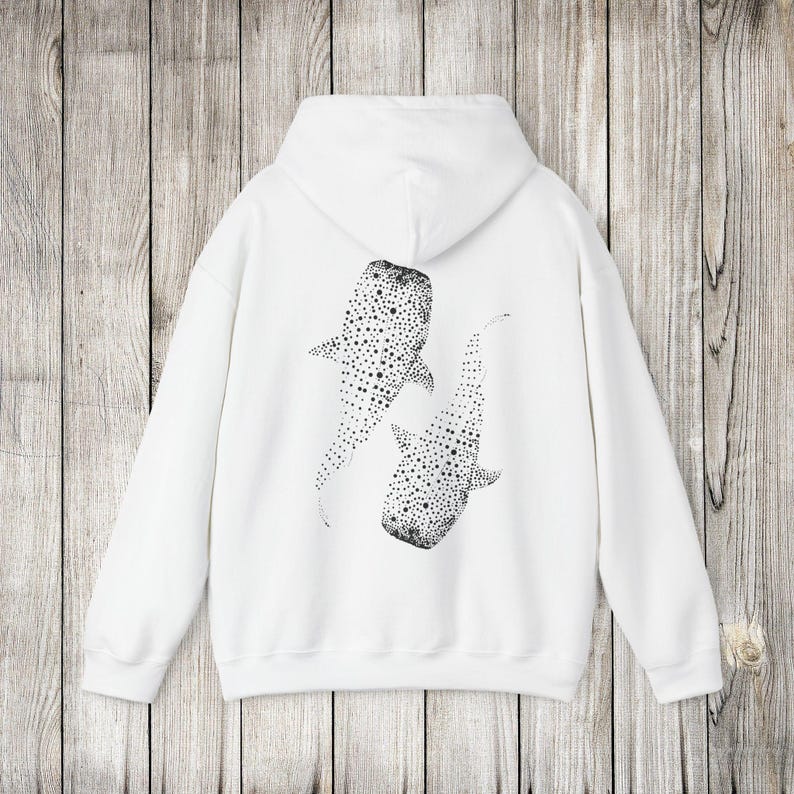 Whale Shark Hoodie, Pullover Or Zip Up, Sweatshirt For Ocean Lovers Gift, Diving Girl Hoodie, Coconut Beachy Girl Sweater, Sea life Gifts White
