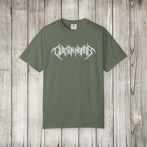 Personalized Death Metal Shirt, Custom Black Metal Style T-shirt, Heavy Metal Band Customizable T Shirt, Custom Gothic Girl Birthday Gift Moss