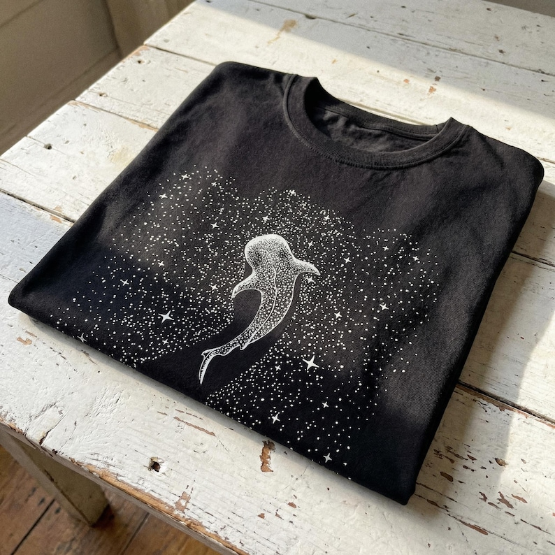 Whale Shark T-shirt For Ocean Lovers Gift Minimalist Sea Shirt Coconut Beachy Girl T Shirt Gift Sea Animals Shirt For Shark Lovers Black