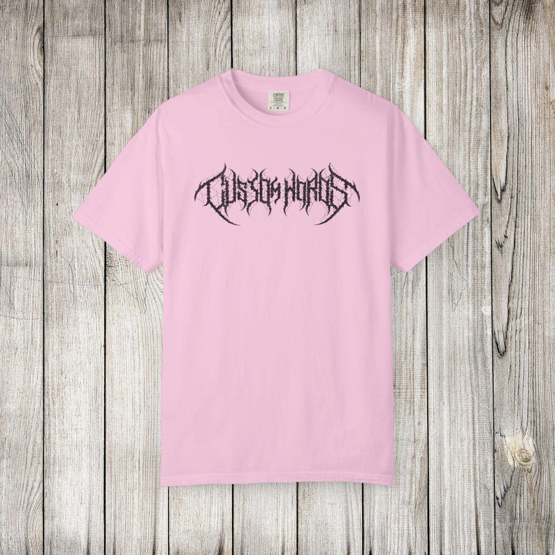 Personalized Death Metal Shirt, Custom Black Metal Style T-shirt, Heavy Metal Band Customizable T Shirt, Custom Gothic Girl Birthday Gift Blossom