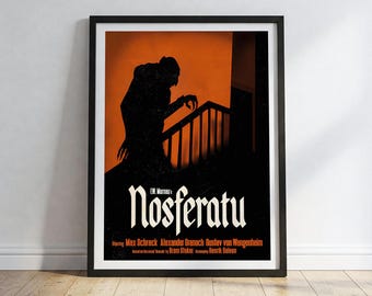 Nosferatu Original Horror Movie Poster | F.W. Murnau’s Vampire Classic Wall Art | Home Decor Vintage Movie Poster | Horror Movie NOT FRAMED