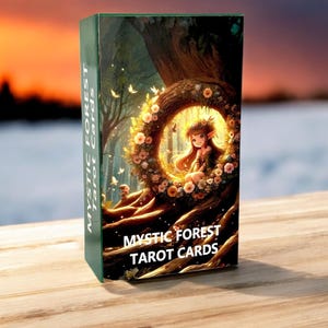 本日 50% オフ - ミスティック フォレスト タロット デッキ | 初心者向けタロット カード | ガイドブックなしのフル オラクル デッキ