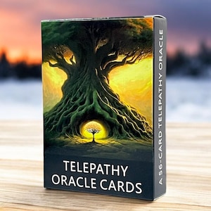 50% SALE HEUTE - Telepathie Orakel Karten Tarot Deck | Tarotkarten für Anfänger | Volles Orakel Kartenspiel ohne Anleitung