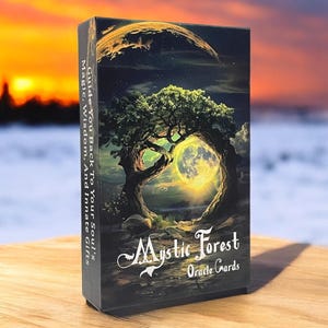 50% SALE HEUTE - Mystische Waldorakel Karten Tarot Deck | Tarotkarten für Anfänger | Volles Orakel Kartenspiel ohne Anleitung