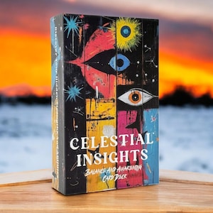 VANDAAG 50% KORTING - Celestial Insights Tarotkaarten Tarotkaarten | Tarotkaarten voor beginners | Volledig Oracle-deck zonder handleiding