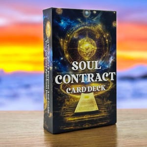 50% OFF TODAY - Soul Contract Oracle Cards Tarot Deck | Tarot Cards for Beginners | Full Oracle Deck With out Guidebook