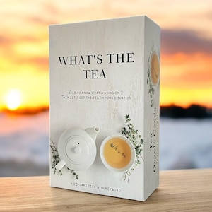 VANDAAG 50% KORTING - What Is The Tea Tarotkaarten met orakelkaarten | Tarotkaarten voor beginners | Volledig Oracle-deck zonder handleiding