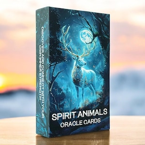 50 % DE RÉDUCTION AUJOURD'HUI - Jeu de tarots de cartes Oracle Spirit Animals | Cartes de tarot pour débutants | Oracle Deck complet sans guide