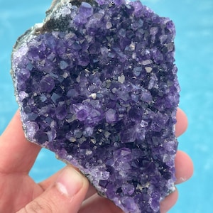 Uruguayan Amethyst Cluster, Deep Purple Phantom, 250g, AAAA Highest Grade, Sourced from Artigas, Uruguay Ethically / Authentically Sourced