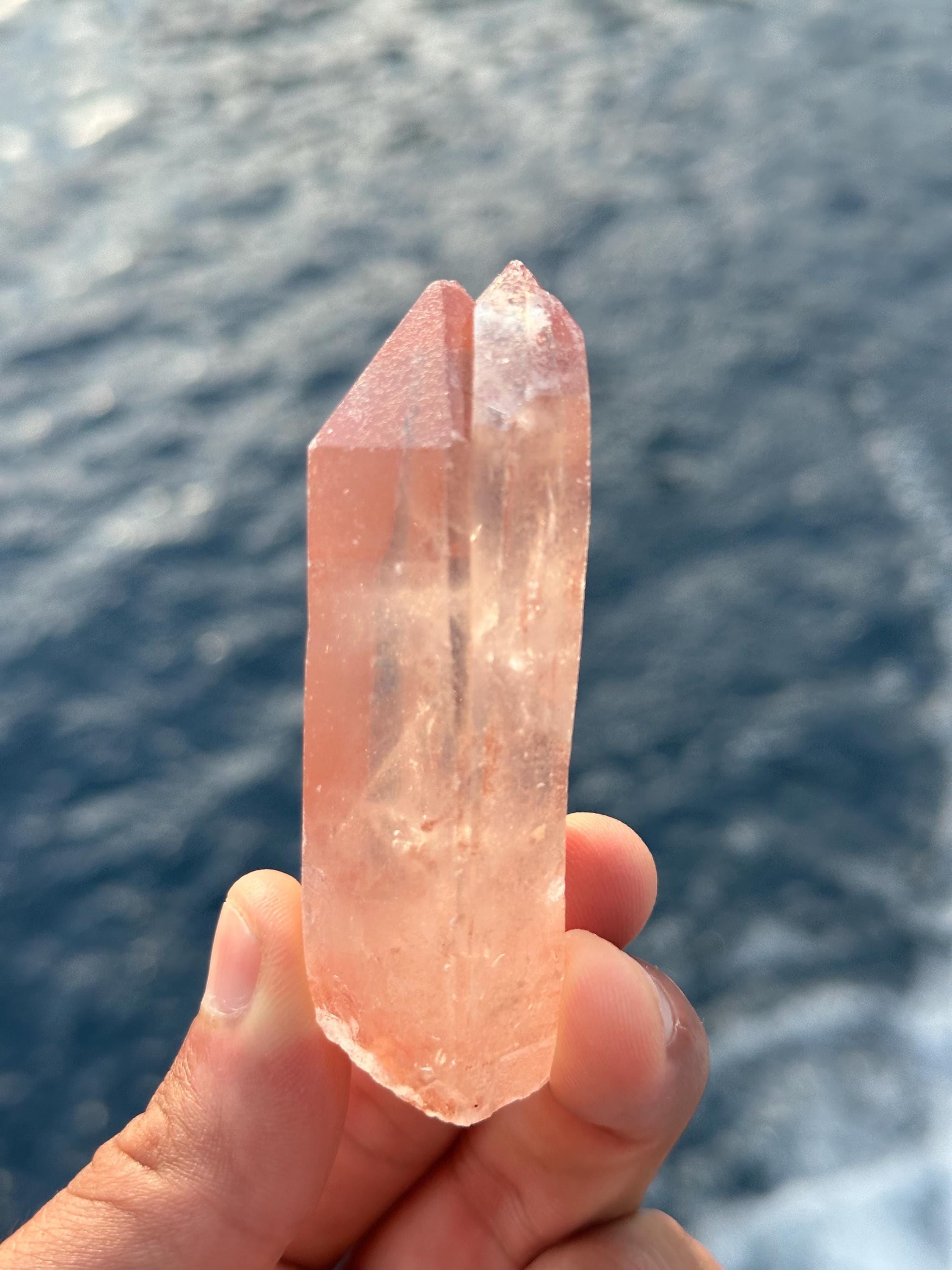 ピンクスカーレットテンプル レムリアンクォーツポイント、103g、高