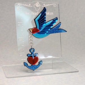 Sailor Bird Acrylic Pin Brooch