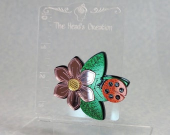 Little Lady Ladybug Acrylic Pin Brooch