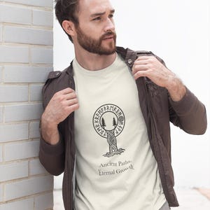Embrace Your Spiritual Journey with our Norse Pagan Tree of Life Tee | Spiritual Nature Graphic Shirt | Unisex Viking Runic Apparel | Minima