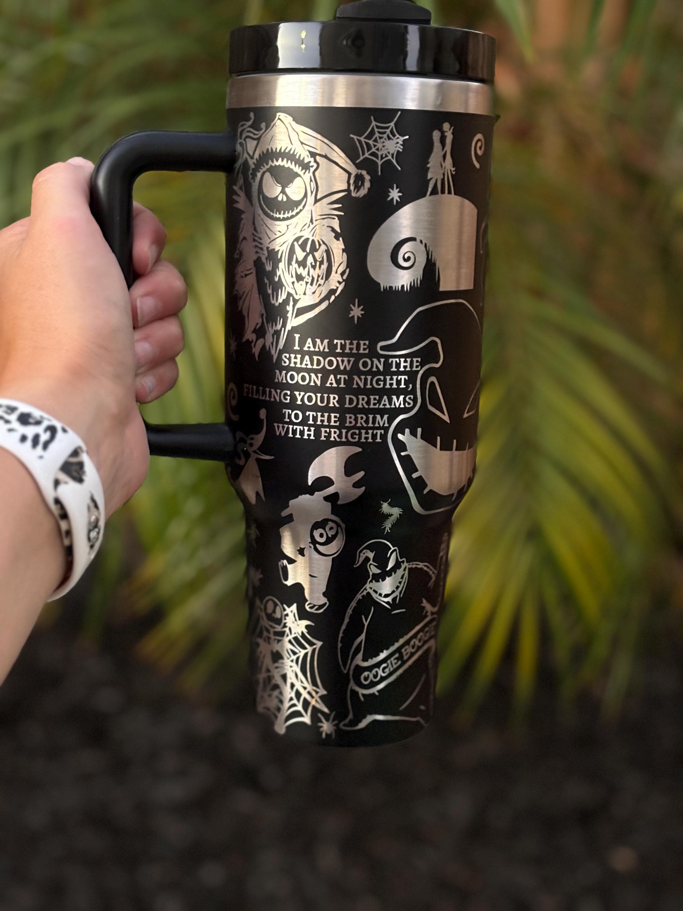 Nightmare Before Christmas 40oz SVG Laser File, Laser Engraved