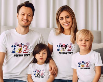 Custom Disney 4th Of July T-Shirt, Disney Trip Tee, Disney Mickey & Co T-Shirt, WDW Family Vacation T-Shirt, Disney Mickey Family Vacay Tee