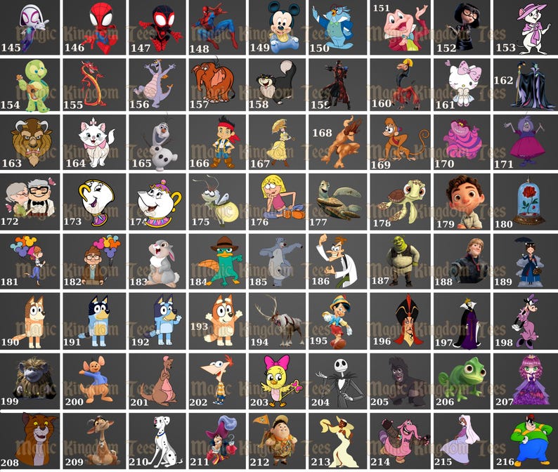 Personalized All Disney Characters Varsity Name Shirt, Disney Trip Shirt, Mom Daughter Tee, Spiderman Sweatshirt, Matching Tees,Princess Tee image 4