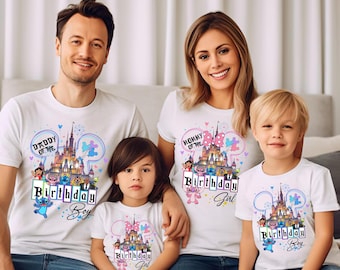 Custom Disney Stitch Birthday T-Shirt, Family Matching Tee