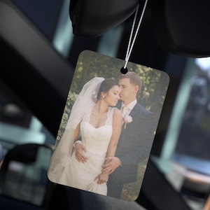 Custom Photo Car Freshener, New Car Gift, Car Freshie, Scented Air Freshener, Personalized Car Accessories, Custom Gift Idea for Friend