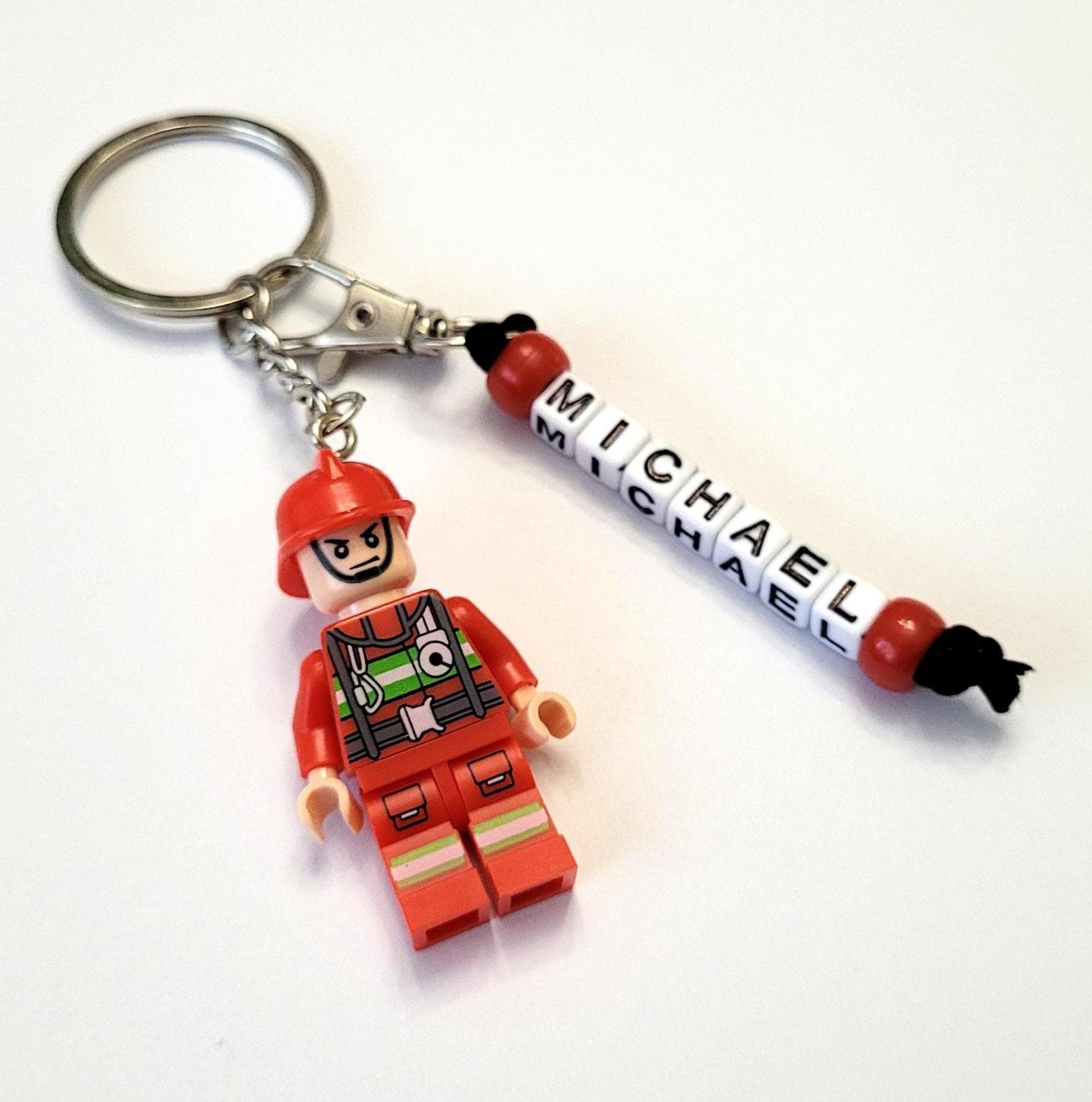 Personalized firefighter birthday keychain gift fireman graduation gift firefighter retirement gift fireman christmas gift fire chief gift