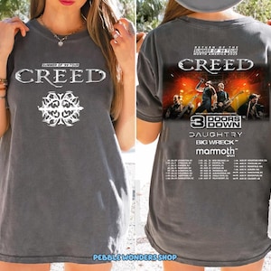 Summer of ’99 Tour Shirt, Creed Band 2025 Tour, Rock Band Creed Graphic Shirt,  Creed Band Fan Gift, Creed 2025 Concert Merch, Creed Shirt