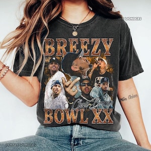 Comfort Colors Chris Brown Tour Breezy Bowl XX V2 Vintage Shirt, Concert Retro 2025 Shirt, Chris Brown Graphic Tee, Chris Brown Merch Tee